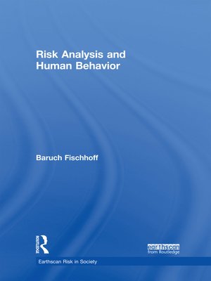 cover image of Risk Analysis and Human Behavior